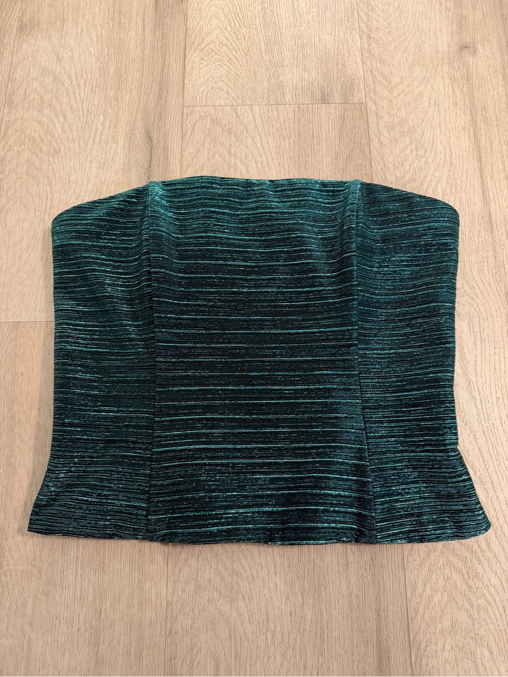 Vintage Strapless Shimmer Bustier Corset Top Size 8